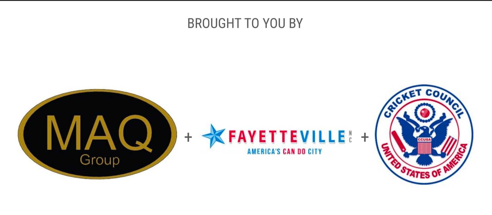 In partnership with MAQ Group, the City of Fayetteville, and Cricket Council USA